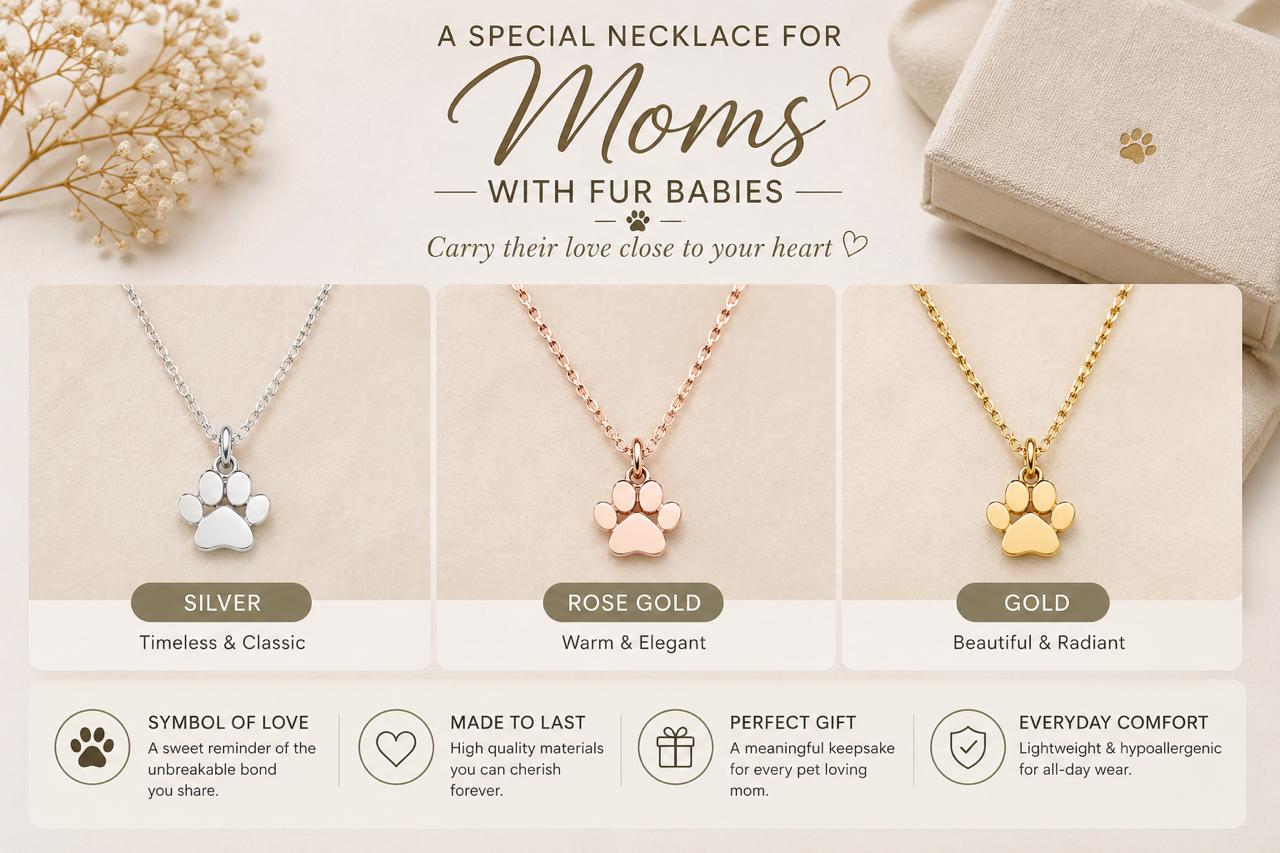 Mama Moon™ Fur Baby Pendant Necklace