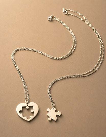 Mama Moon™ Two Pieces, One Heart – Mother & Daughter Necklace