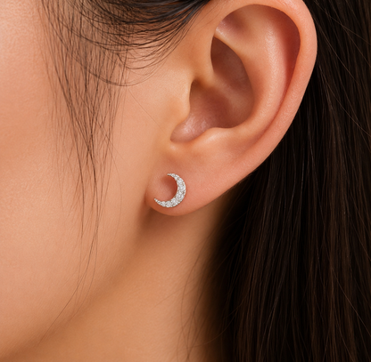 Mama Moon™ Moonbeam Crystal Studs ⭐